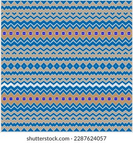 Resumen de un patrón impecable con ornamento étnico azteca. Diseño de Boho. Patrón azteca. Plantilla de impresión con estilo popular para papel y tela. Moda de verano.