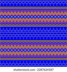 Abstract seamless pattern with ethnic aztec ornament. Boho design. Aztec pattern. Folk stylized print template for paper and fabric. Summer fashion.