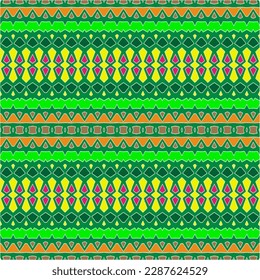 Abstract seamless pattern with ethnic aztec ornament. Boho design. Aztec pattern. Folk stylized print template for paper and fabric. Summer fashion.