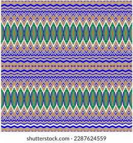 Resumen de un patrón impecable con ornamento étnico azteca. Diseño de Boho. Patrón azteca. Plantilla de impresión con estilo popular para papel y tela. Moda de verano.