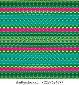 Abstract seamless pattern with ethnic aztec ornament. Boho design. Aztec pattern. Folk stylized print template for paper and fabric. Summer fashion.