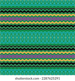 Abstract seamless pattern with ethnic aztec ornament. Boho design. Aztec pattern. Folk stylized print template for paper and fabric. Summer fashion.