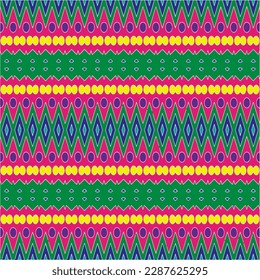 Abstract seamless pattern with ethnic aztec ornament. Boho design. Aztec pattern. Folk stylized print template for paper and fabric. Summer fashion.