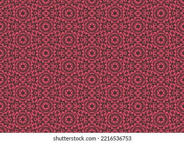 Resumen de patrón sin fisuras, Patrón oriental étnico sin soldadura tradicional, diseño para el interior, papel de pared, tela, cortina, alfombra, ropa, Batik, fondo, ilustración sin costura, estilo bordado.
