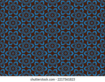 Resumen de patrón sin fisuras, Patrón oriental étnico sin soldadura tradicional, diseño para el interior, papel de pared, tela, cortina, alfombra, ropa, Batik, fondo, ilustración sin costura, estilo bordado.