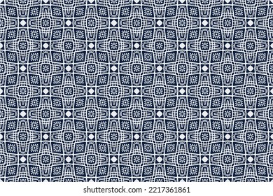 Abstract seamless pattern, Seamless ethnic oriental pattern traditional, design for interior,wallpaper,fabric,curtain,carpet,clothing,Batik,background , Seamless  illustration, Embroidery style.