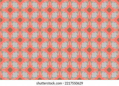 Resumen de patrón sin fisuras, Patrón oriental étnico sin soldadura tradicional, diseño para el interior, papel de pared, tela, cortina, alfombra, ropa, Batik, fondo, ilustración sin costura, estilo bordado.