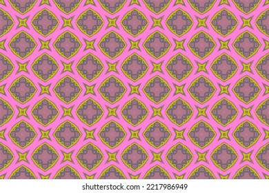 Abstract seamless pattern, Seamless ethnic oriental pattern traditional, design for interior,wallpaper,fabric,curtain,carpet,clothing,Batik,background , Seamless  illustration, Embroidery style.