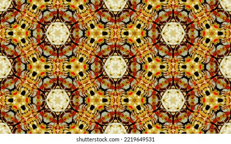 Resumen de patrón sin fisuras, Patrón oriental étnico sin soldadura tradicional, diseño para el interior, papel de pared, tela, cortina, alfombra, ropa, Batik, fondo, ilustración sin costura, estilo bordado.