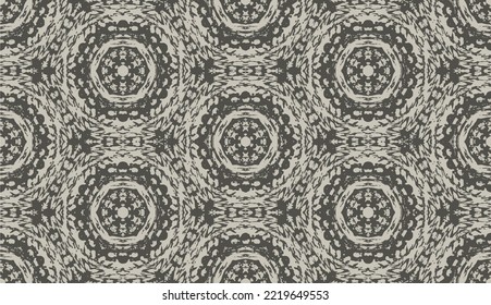 Abstrakte nahtlose Muster, Nahtlose ethnisch-orientalische Muster traditionell, Design für die Inneneinrichtung, Tapeten, Stoffe, Vorhang, Teppich, Kleidung, Batik, Hintergrund, Nahtlose Illustration, Stickereistil.