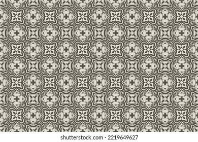 Abstract seamless pattern, Seamless ethnic oriental pattern traditional, design for interior,wallpaper,fabric,curtain,carpet,clothing,Batik,background , Seamless  illustration, Embroidery style.