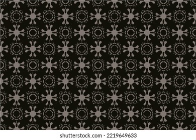 Resumen de patrón sin fisuras, Patrón oriental étnico sin soldadura tradicional, diseño para el interior, papel de pared, tela, cortina, alfombra, ropa, Batik, fondo, ilustración sin costura, estilo bordado.