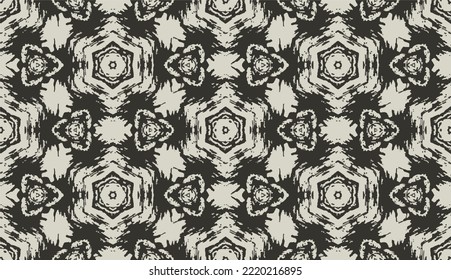 Abstract seamless pattern, Seamless ethnic oriental pattern traditional, design for interior,wallpaper,fabric,curtain,carpet,clothing,Batik,background , Seamless  illustration, Embroidery style.