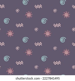 abstract seamless pattern with ethnic ornament 