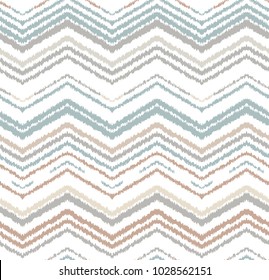 Abstract seamless pattern in ethnic style. Warm fabric.