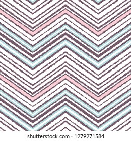 Abstract seamless pattern in ethnic style. Warm fabric.