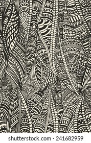 Abstract seamless pattern in ethnic style