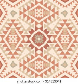 Abstract seamless pattern in ethnic style