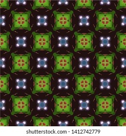 Abstract seamless pattern in ethnic traditional style. Abstract vintage pattern with decorative pattern oriental style