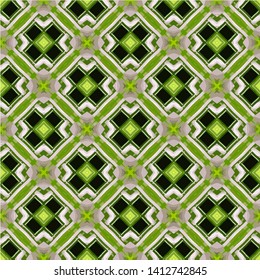 Abstract seamless pattern in ethnic traditional style. Abstract vintage pattern with decorative pattern oriental style