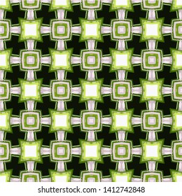 Abstract seamless pattern in ethnic traditional style. Abstract vintage pattern with decorative pattern oriental style