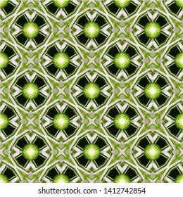 Abstract seamless pattern in ethnic traditional style. Abstract vintage pattern with decorative pattern oriental style