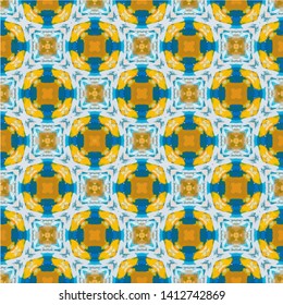 Abstract seamless pattern in ethnic traditional style. Abstract vintage pattern with decorative pattern oriental style