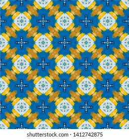 Abstract seamless pattern in ethnic traditional style. Abstract vintage pattern with decorative pattern oriental style