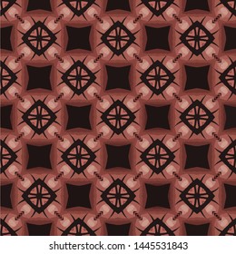 Abstract seamless pattern in ethnic traditional style. Abstract vintage pattern with decorative pattern oriental style
