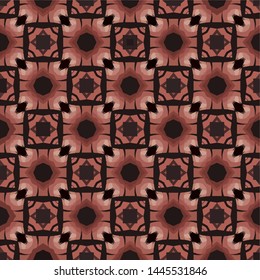 Abstract seamless pattern in ethnic traditional style. Abstract vintage pattern with decorative pattern oriental style