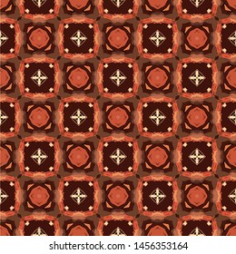 Abstract seamless pattern in ethnic traditional style. Abstract vintage pattern with decorative pattern oriental style