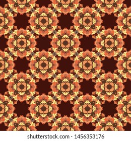 Abstract seamless pattern in ethnic traditional style. Abstract vintage pattern with decorative pattern oriental style