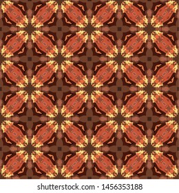 Abstract seamless pattern in ethnic traditional style. Abstract vintage pattern with decorative pattern oriental style