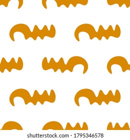 Abstract seamless pattern with fantasy uneven geometric shapes. Geo background. Vector illustration. 