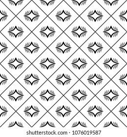 Abstract seamless pattern. Fashion graphic background design. Modern stylish abstract texture. Design monochrome template for prints, textile, wrapping, wallpaper, website. Vector illustration