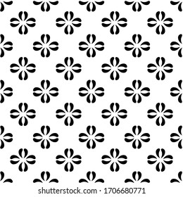 Abstract seamless pattern. Fashion graphic design. Modern stylish texture. Monochrome template for prints, textiles, wrapping, wallpaper, card, banner, business, etc. Vector illustration