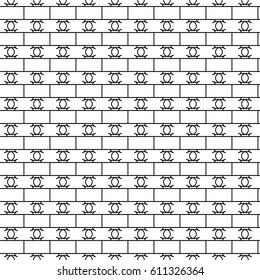 Abstract seamless pattern. Fashion graphic background design. Modern stylish abstract texture. Monochrome template for prints, textiles, wrapping, wallpaper, website etc. Vector illustration