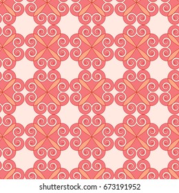 Abstract seamless pattern. Fashion graphic background design. Modern stylish abstract texture. Design colorful template for prints, textiles, wrapping, wallpaper, website etc. Vector illustration