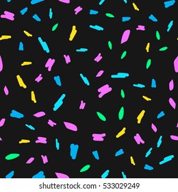 Abstract seamless Pattern fashion Old Vector illustration cartoon 80s-90s Comic memphis style
