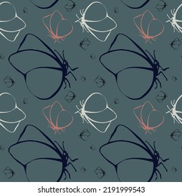 Abstract seamless pattern. Fashionable graphics. Seamless pattern. Design of fabric, dresses, bed linen, wrapping paper. Paper wrapping pattern, fabric prints, wallpaper decor.