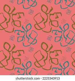 Abstract seamless pattern. Fashionable graphics. Seamless pattern. Design of fabric, dresses, bed linen, wrapping paper. Paper wrapping pattern, fabric prints, wallpaper decor.