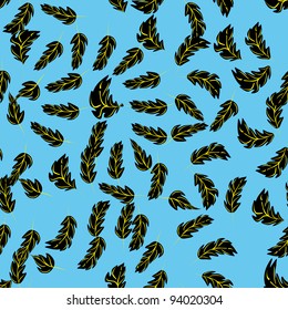 abstract seamless pattern with feather