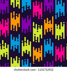 Abstract seamless pattern with flat geometric lines. Vector illustration in liquid style. Modern background for banner, print, poster, web.
