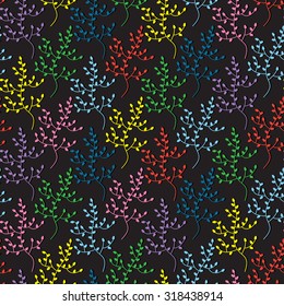 Abstract seamless pattern. Floral seamless pattern.