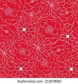 Abstract seamless pattern with floral background. Vector illustration