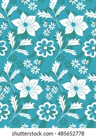 Abstract Seamless pattern with floral background