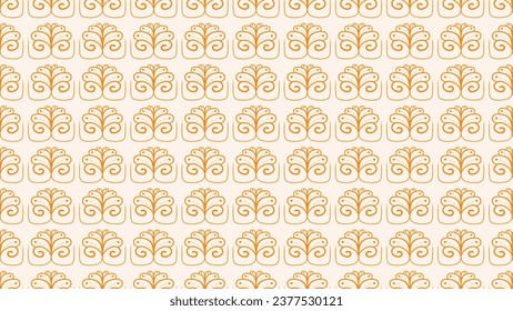Abstract seamless pattern with floral. Brush drawn botanical organic shapes. For backgrounds, wallpapers, textiles, and fashion.
