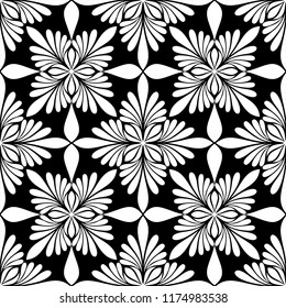 Abstract seamless pattern. with floral elements. vector background.