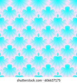 Abstract seamless pattern. Floral fantasy.