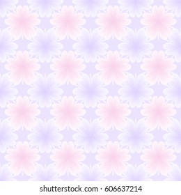 Abstract seamless pattern. Floral fantasy.